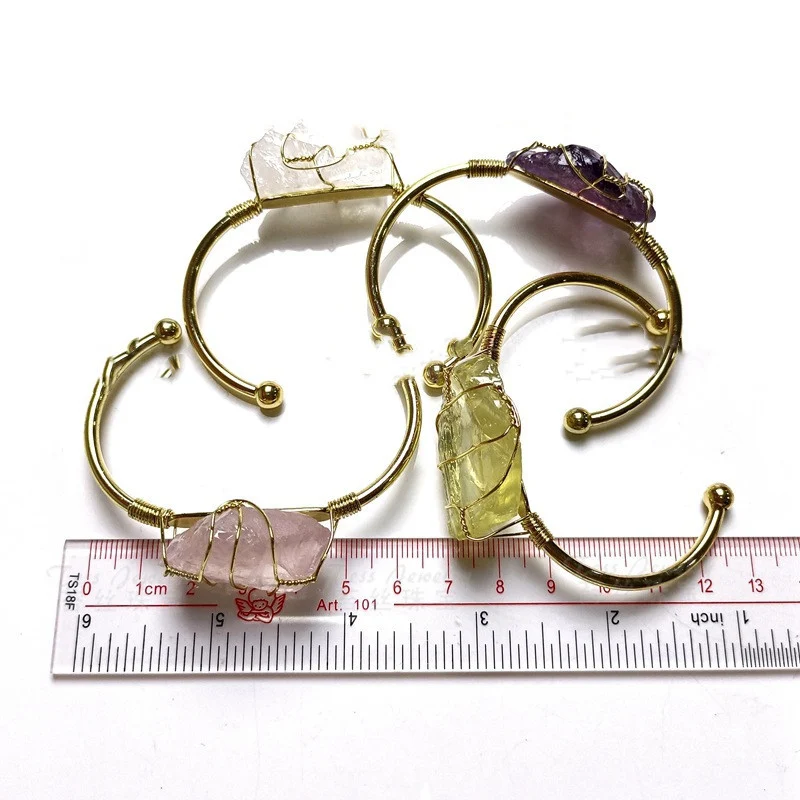 Natural Crystal Rough Stone Gold Winding Unshaped - Image 2