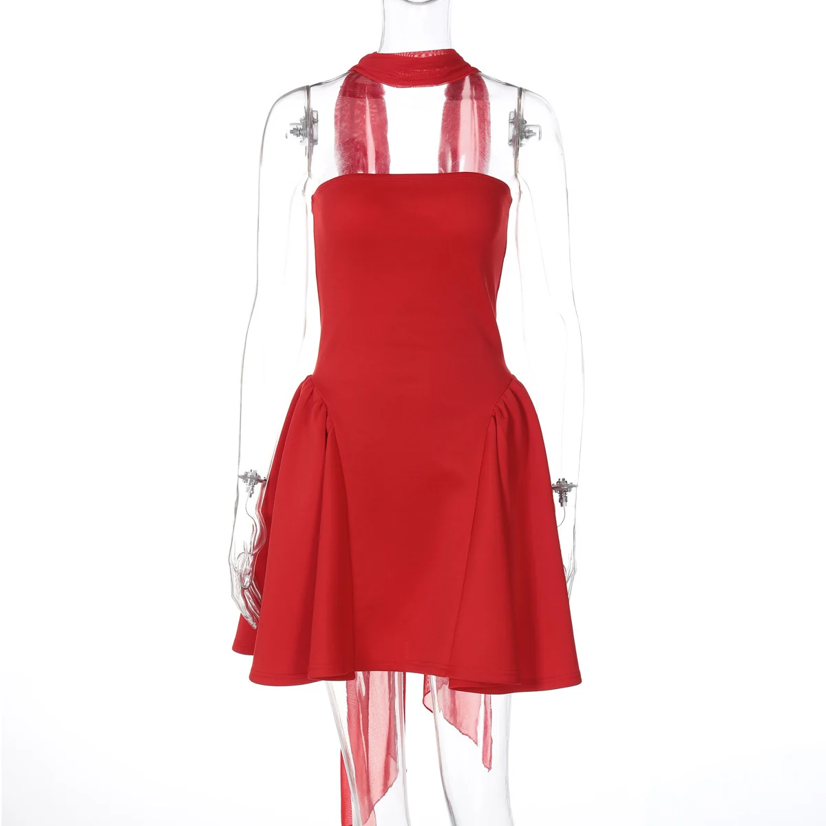 Sexy Tube Top Dress with Back Zipper Design Fashion - Image 10