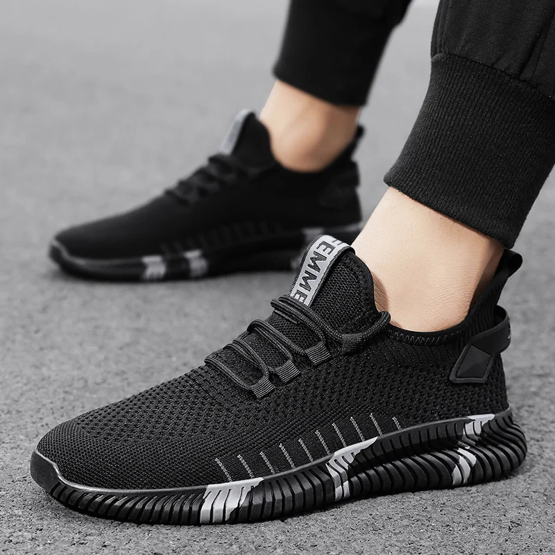 Mesh Sneakers Men Breathable Lightweight Running Shoes - Image 7