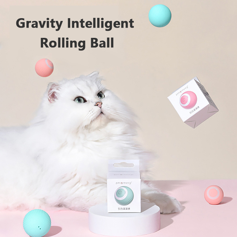 Cat Gravity Intelligent Rolling Ball Tease Toy Pet - Image 2