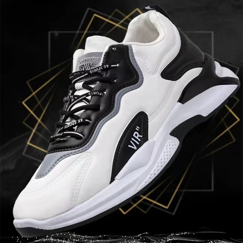 Fashion Black White Sneakers Casual Outdoor Lightweight