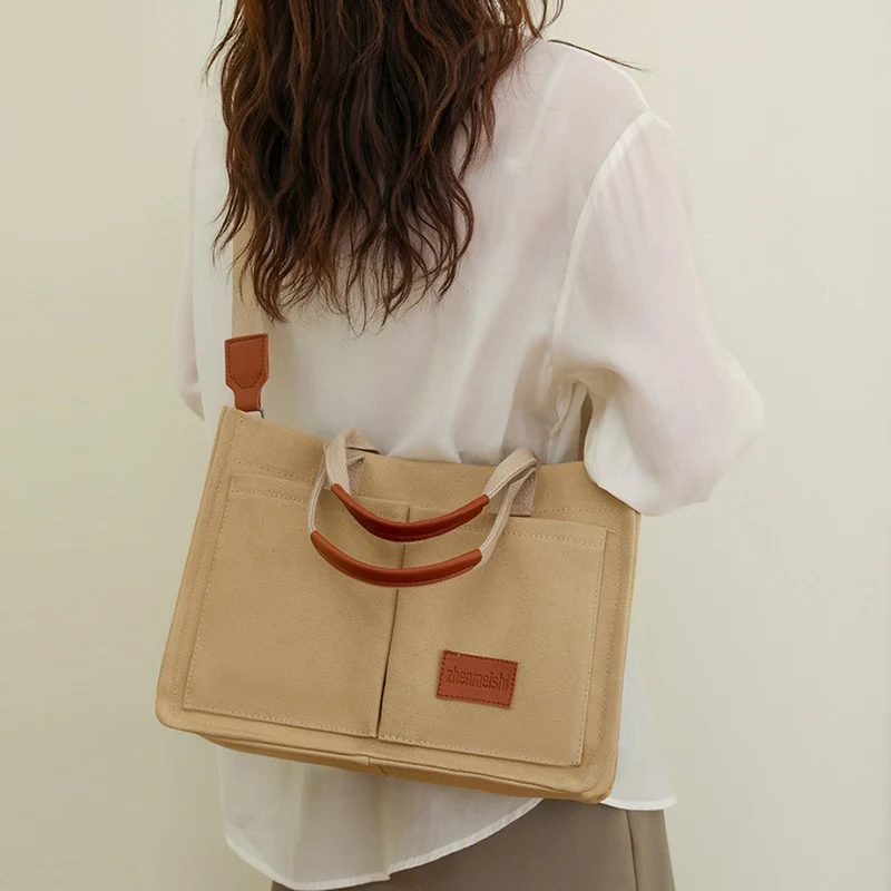 Casual Daily Canvas Tote Shoulder Bags Women Mommy Bag - Image 6