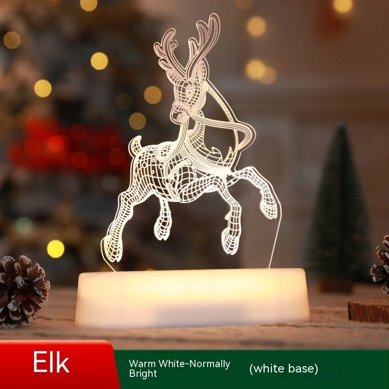 Christmas Decoration 3D Lamp Acrylic LED Night Lights - Image 4