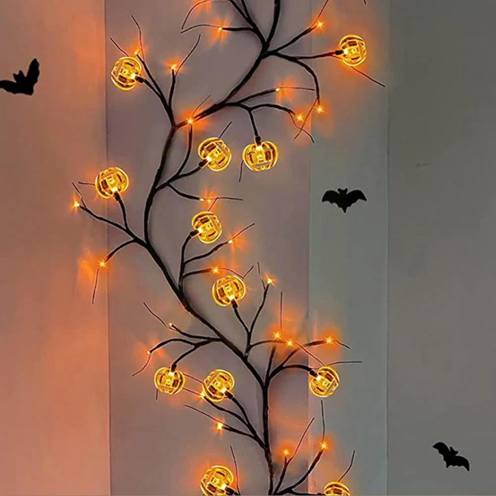 Halloween LED Willow Vine String Light Cool Cartoon Bat - Image 6