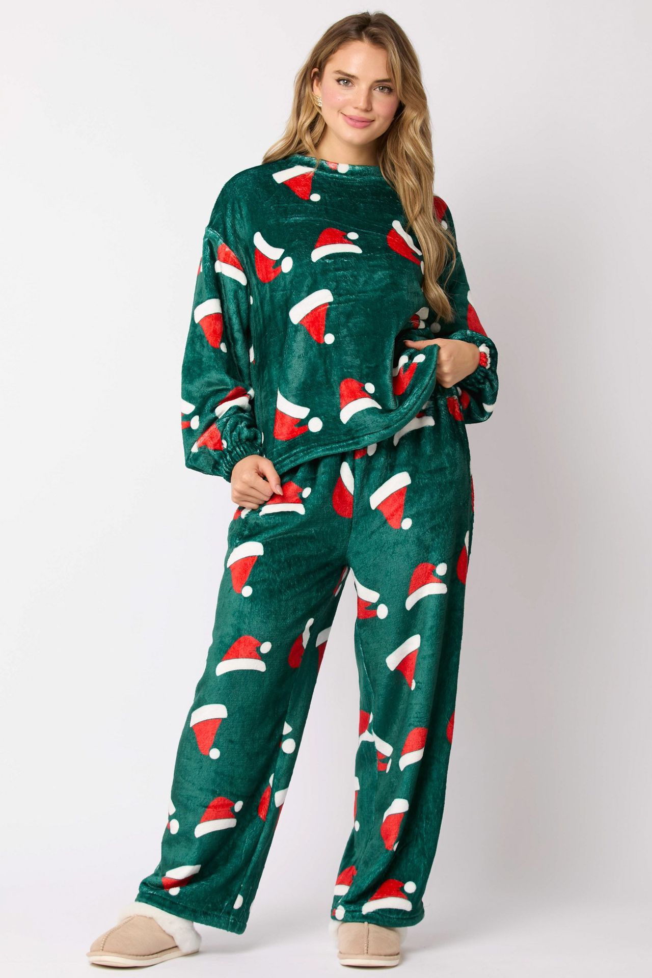 Casual Flannel Pajama Sets for Women 2 Piece Cute Long - Image 7