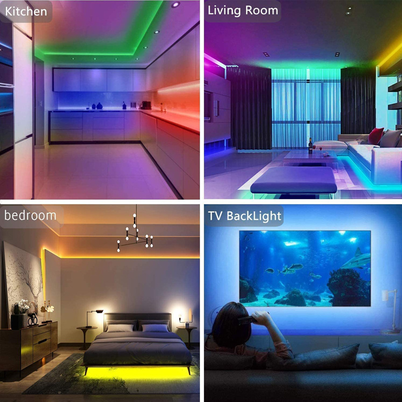 LED Strip Lights Lamp 5050 RGB Flexible Tape Diode 5M - Image 2