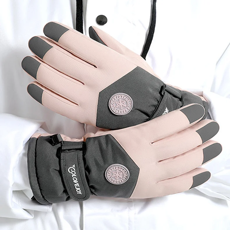 Snowflake Cartoon Print Gloves Winter Touchscreen - Image 3