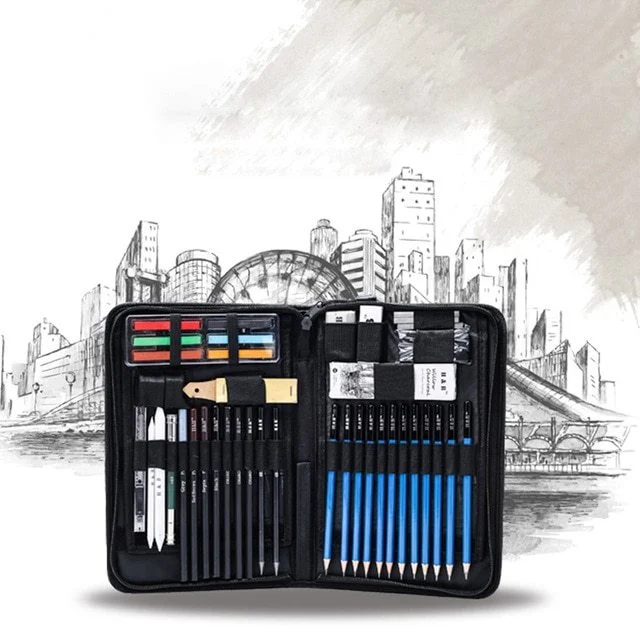 Sketch Drawing Color Pencil Set Charcoal Art Brush Set - Image 5