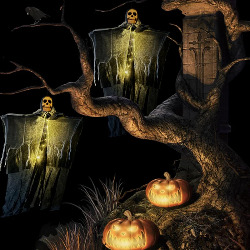 Halloween Decorations Horror Hanging Ghost Skull - Image 7