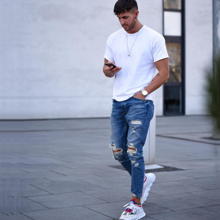 Hole Men''s Jeans