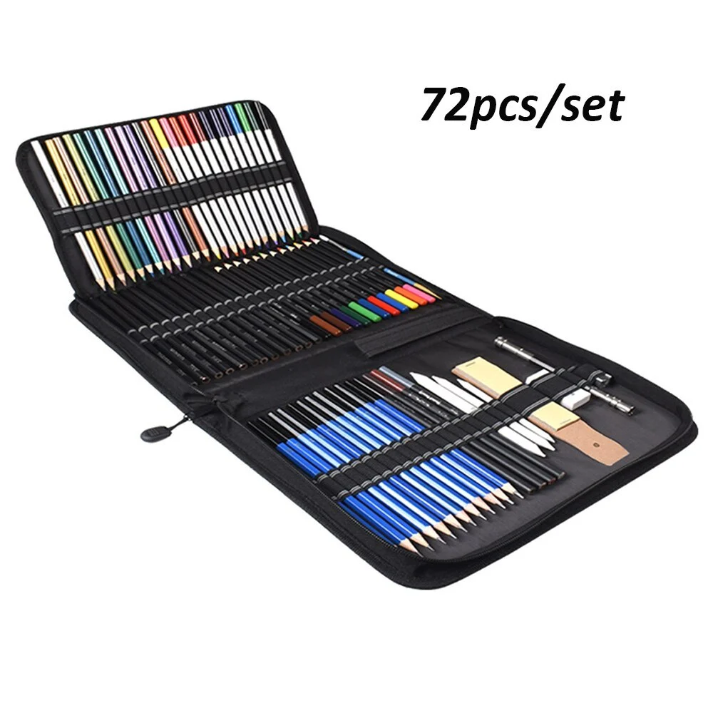Sketch Drawing Color Pencil Set Charcoal Art Brush Set - Image 4