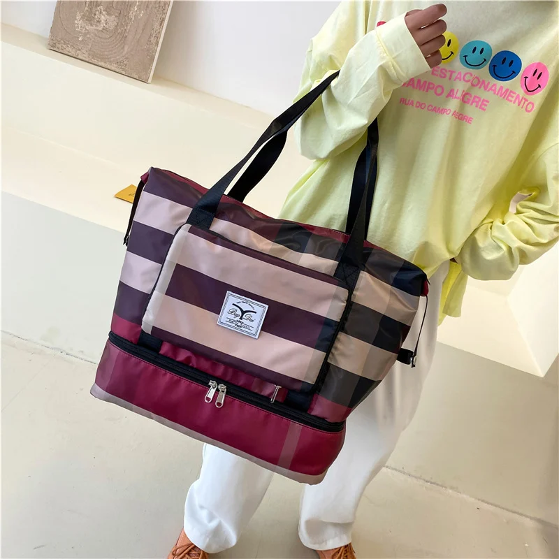 Foldable Travel Duffel Bag Fitness Gym Waterproof Dry - Image 3