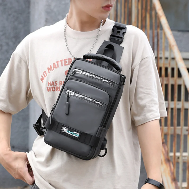 Multifunction Bags for Men Nylon Backpack Crossbody - Image 2