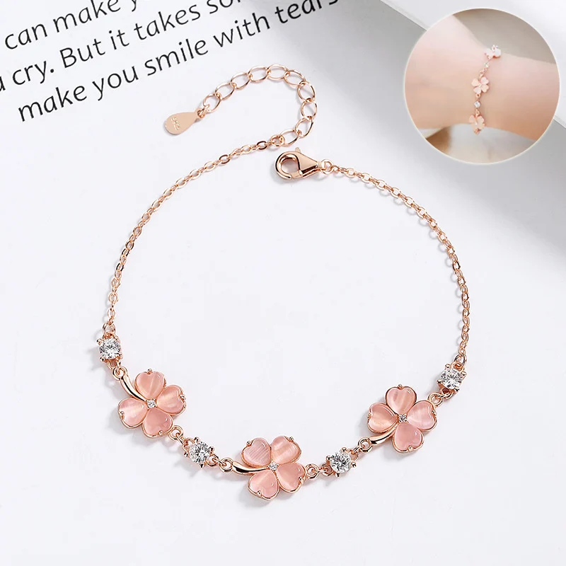 Fashion Jewelry Opal Crystal Gemstones Chain Bracelets