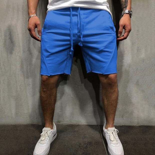 Summer Mens Gym Sports Sport Grey Shorts for Men - Image 8