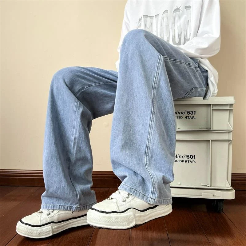 Distressed Straight Jeans For Men - Image 6