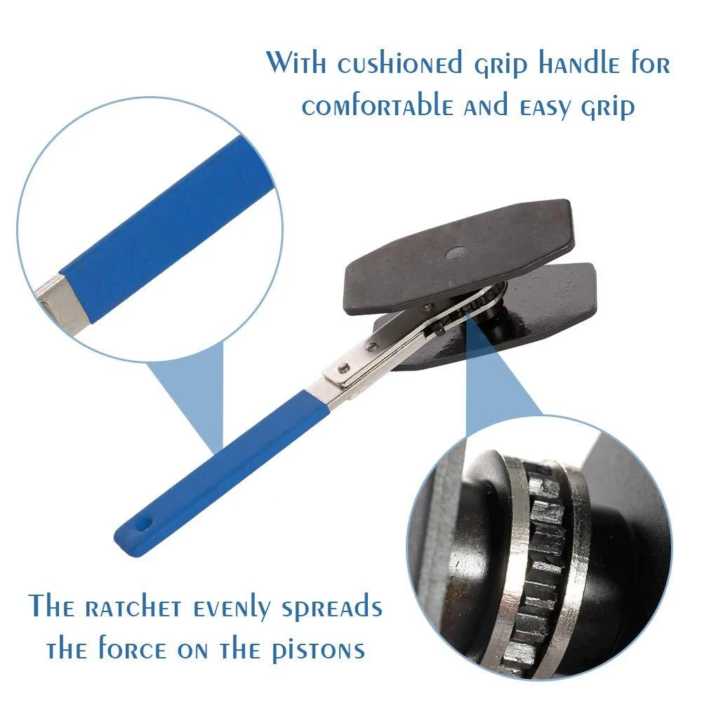 Brake Caliper Press W Ratchet Pad Spreader Piston - Image 6