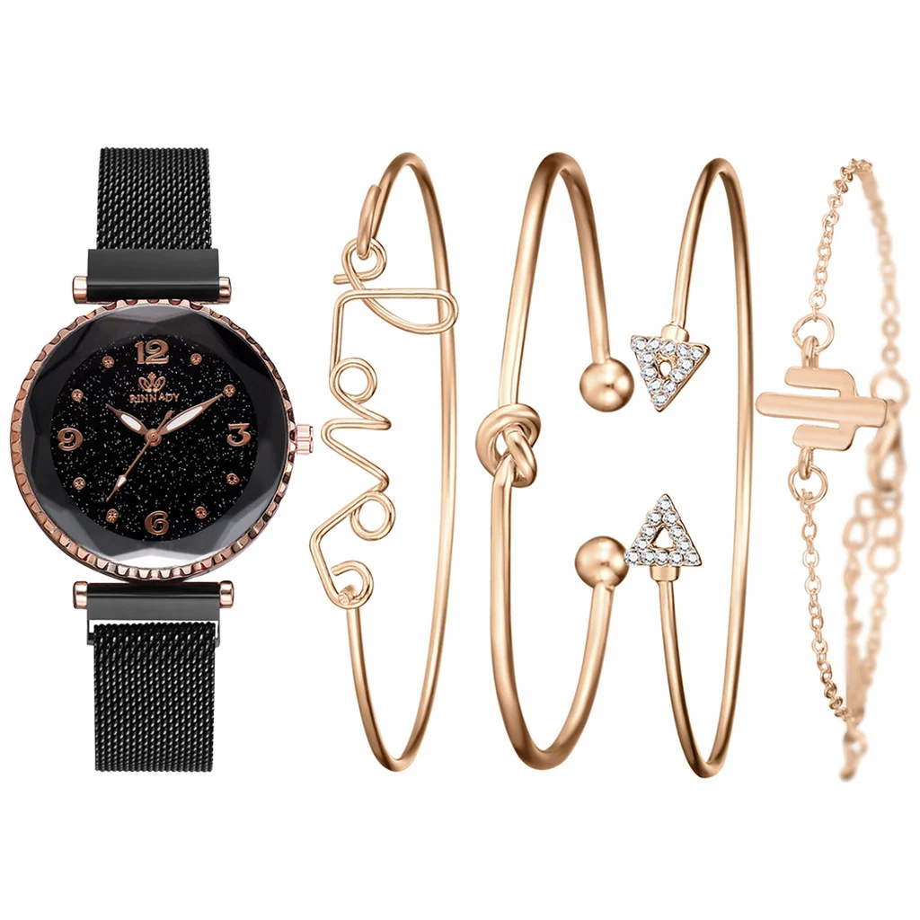 Women Watches Starry Sky Magnet Buckle Fashion Bracelet - Image 4