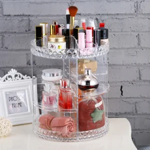 Diamond Wave Makeup Organizer