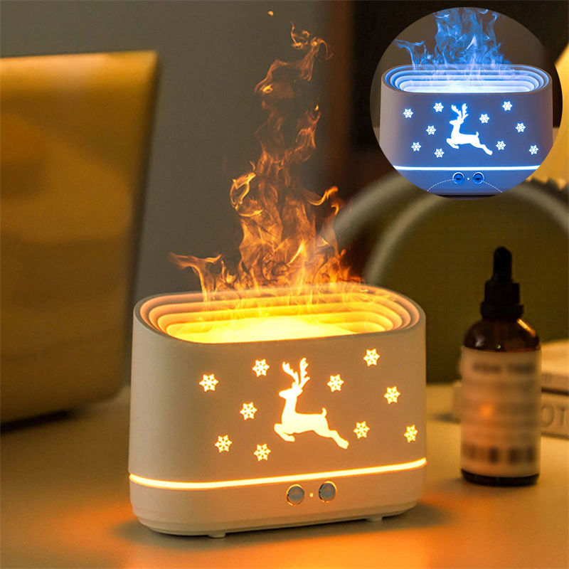 Elk Flame Humidifier Diffuser Mute Household Atmosphere