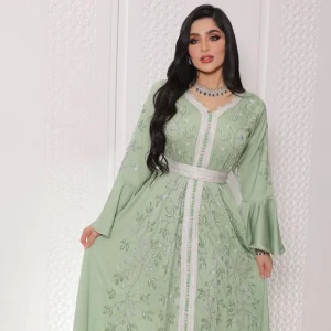 Middle Eastern Hot Diamond Kaftan Robe Dress
