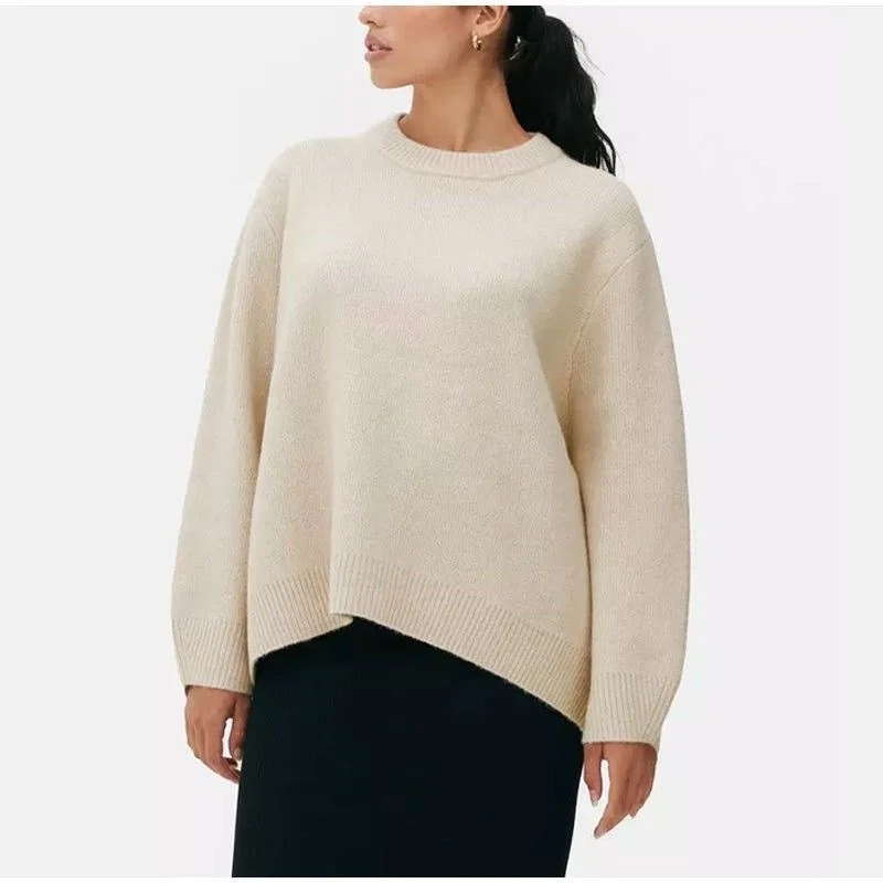 Sweet Crew Neck Pullover Sweater Winter Fashion Loose - Image 7