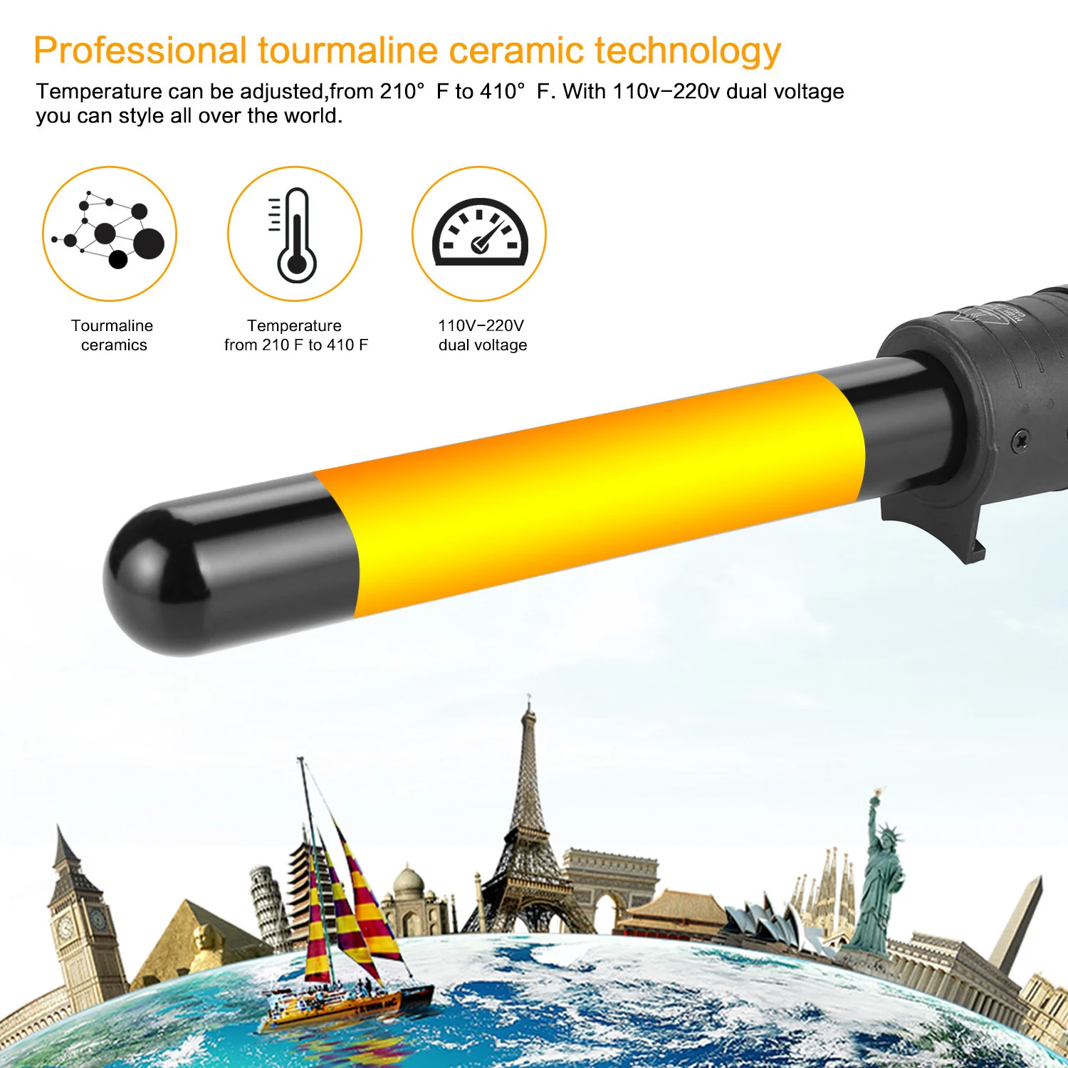5p Ceramic Hair Curler Hair Care Straight Hair Pull - Image 6