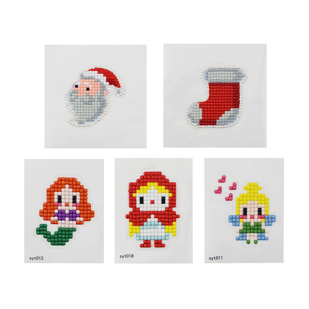 5D DIY Diamond Painting Stickers Kits for Kid Christmas