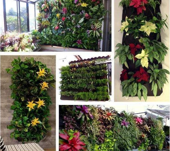 Wall Garden Hanging Planting Bags Vertical Outdoor - Image 2