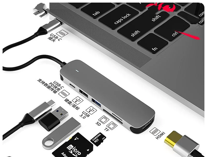 Hub Multi-function Hub HDMI Docking Station Notebook - Image 4