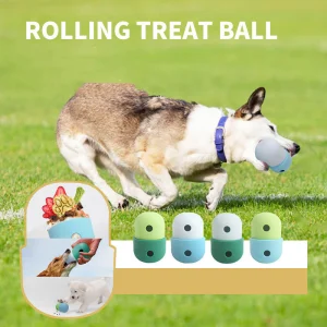 2 in 1 Pet Toys Products Dog Leakage Toy Ball Silicone