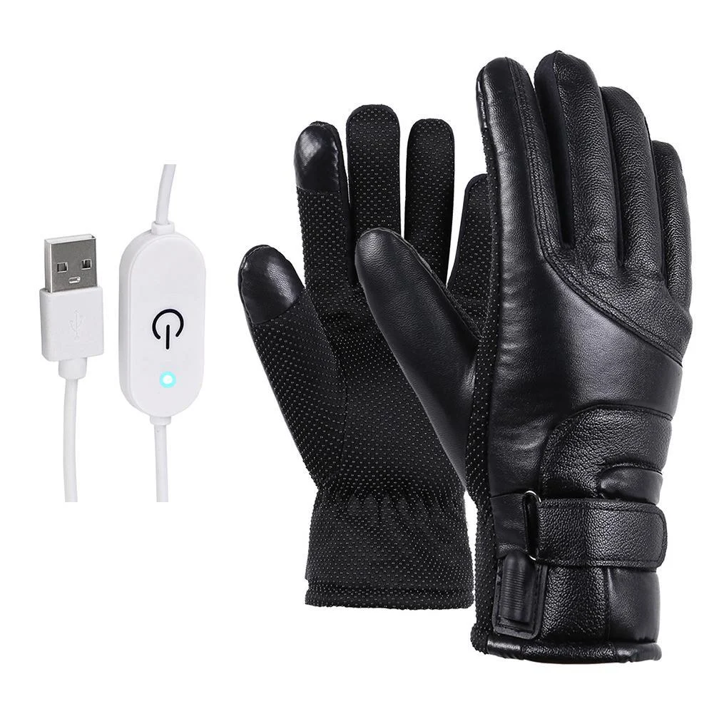 Winter Electric Heated Gloves Windproof Cycling Warm - Image 7