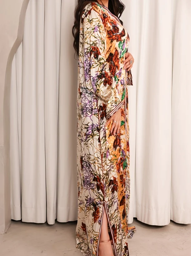 Embroidery Kaftan Dress - Image 2