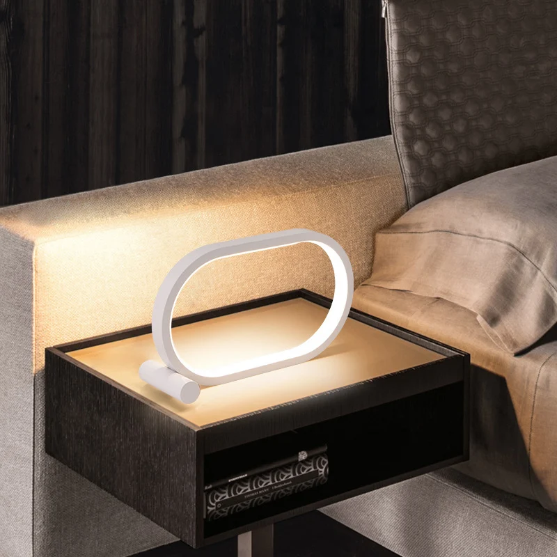 Usb Plug-In Lamp Oval Acrylic Lamp Touch Control - Image 3