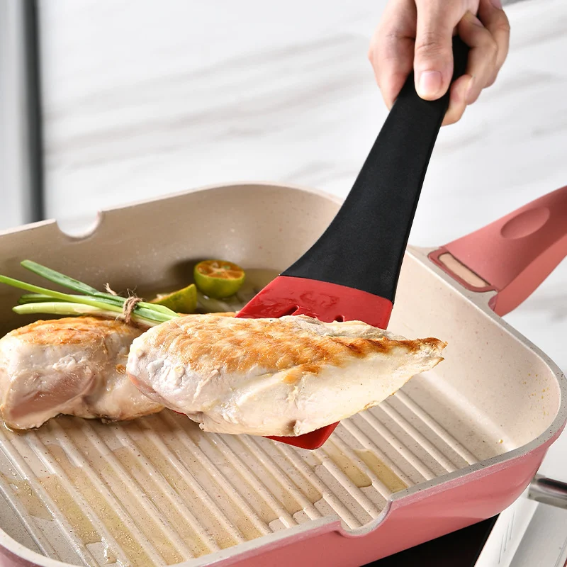 3 in 1 Frying Spatula Clip Silicone Food Clip Frying - Image 4