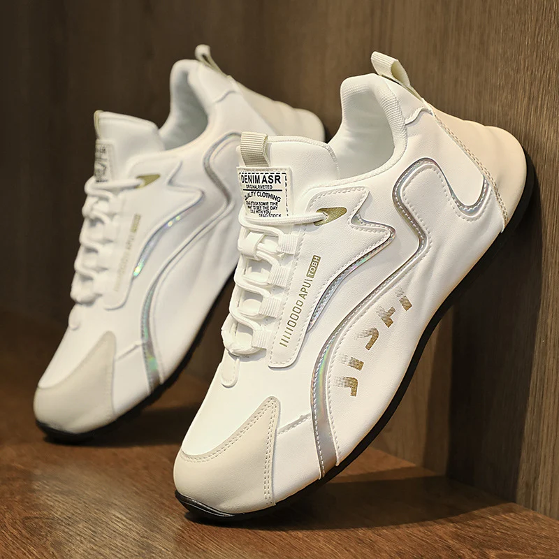 Fashion Colorblock Lace-up Sneakers for Men Breathable - Image 4