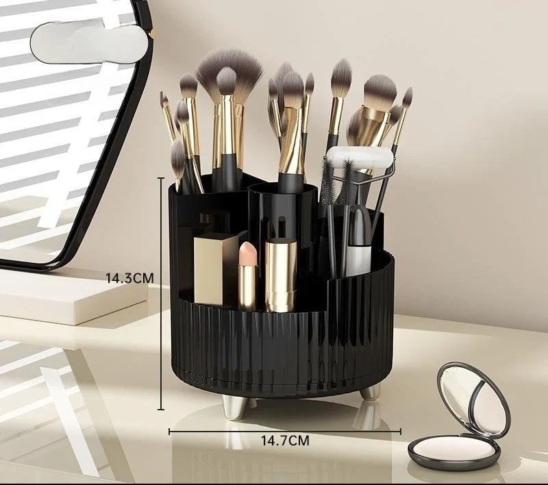 Cosmetics Storage Box Rotating Pen Holder Dresser Table - Image 10