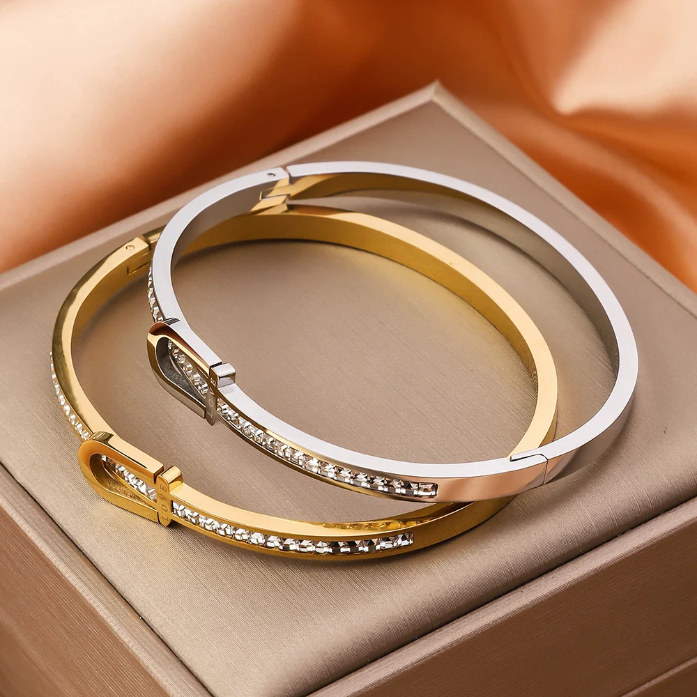 Gold Plating Exquisite Stainless Steel Bracelet Fashion - Image 5