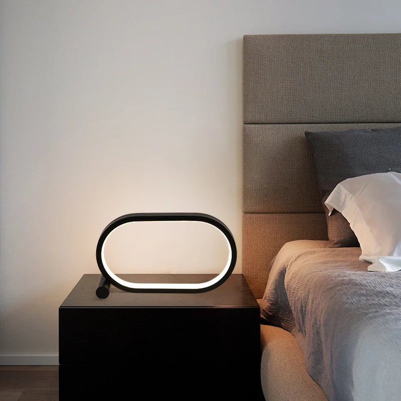 Usb Plug-In Lamp Oval Acrylic Lamp Touch Control - Image 4