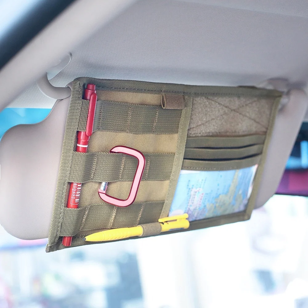 Car Sunshade Tactical Storage Bag Visor Panel Holder - Image 2