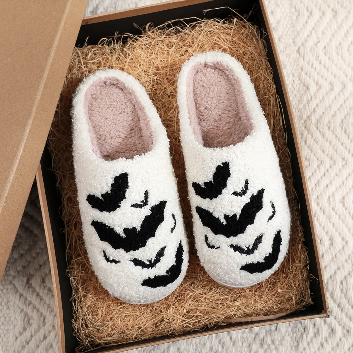 Funny Bat Slipper Halloween Pumpkin Flat Indoor House - Image 8