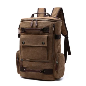 Men's Backpack Vintage Canvas Backpack Men's Travel