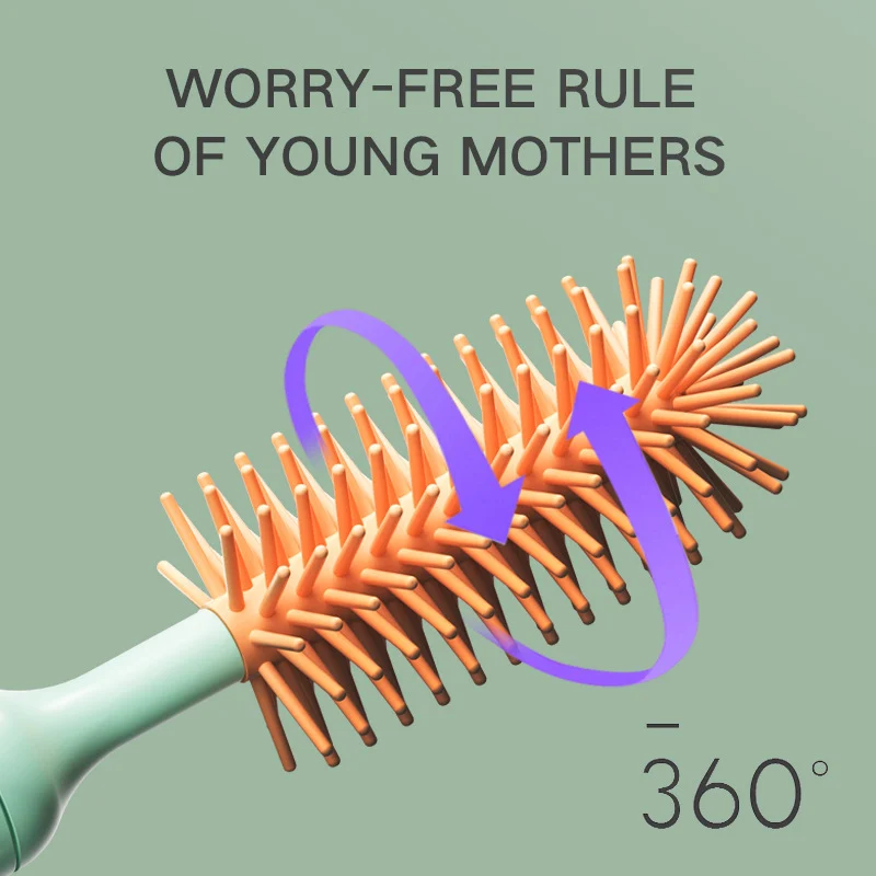 Electric Silicone Bottle Brush 360 Degree Rotating Baby - Image 4