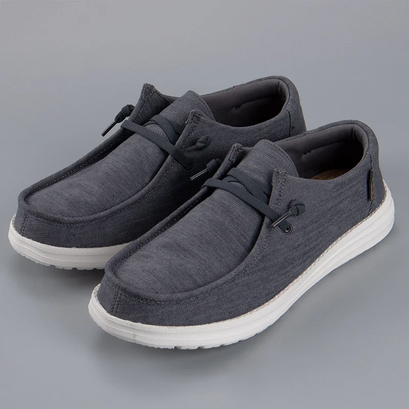 Men Loafers Fashion Canvas Shoes - Image 7