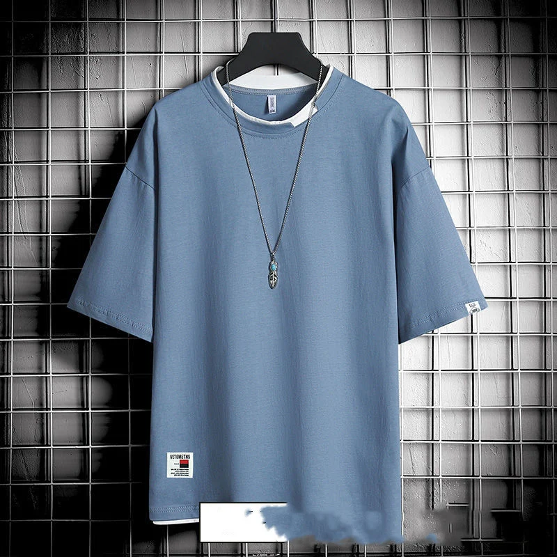 Hong Kong style loose T-shirt men - Image 6