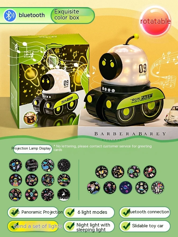 LED Night Light Starry Sky Projector Galaxy Robot - Image 5