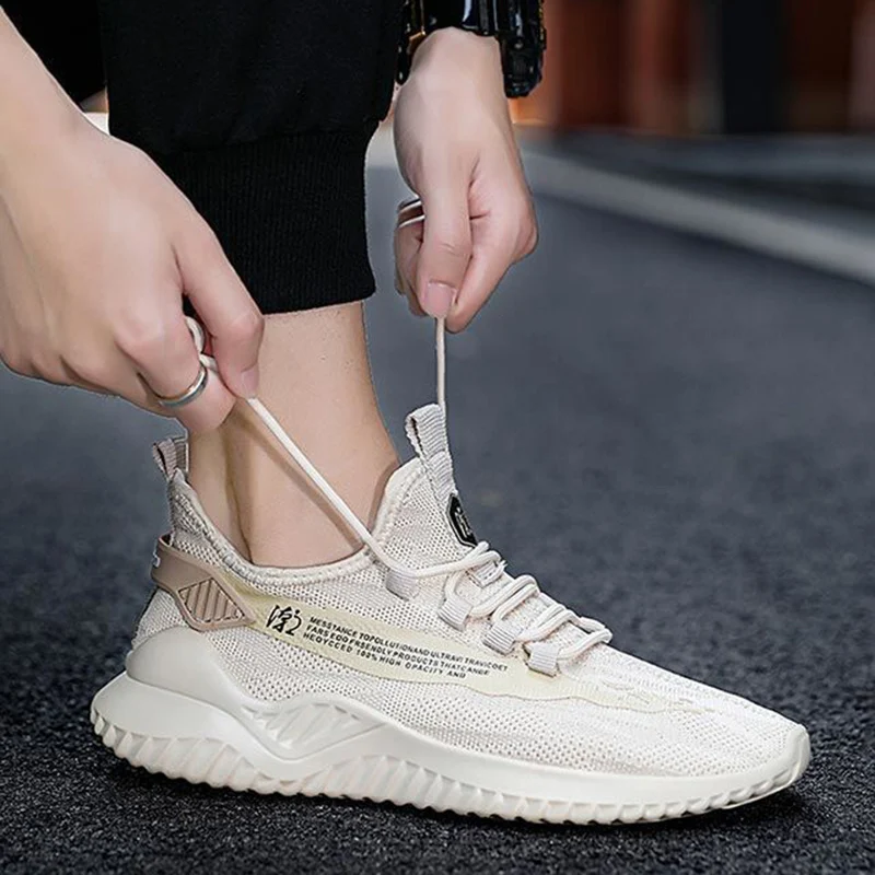 Men Sneakers Lightweight Breathable Walking Shoes Men - Image 3