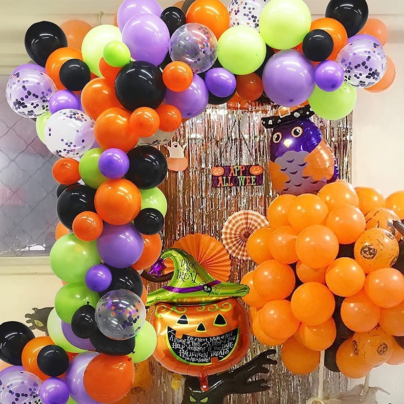 Halloween Party Decor Latex Balloons Set - Image 2
