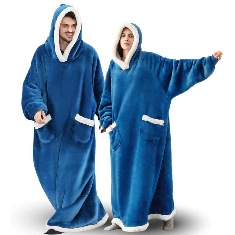 Winter TV Hoodie Blanket Winter Warm Home Clothes Women - Image 7