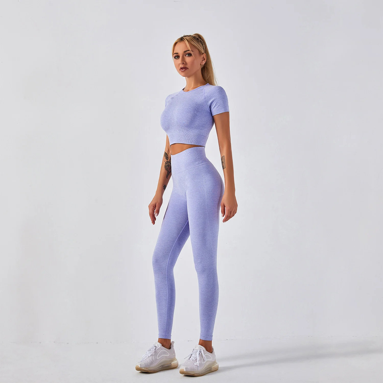 Women fitness active gym seamless botee Yoga Set - Image 6